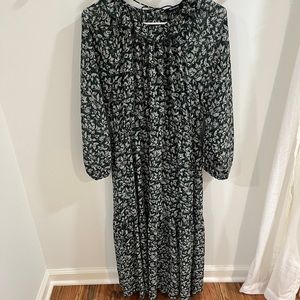 Madewell Forest Green Midi Dress